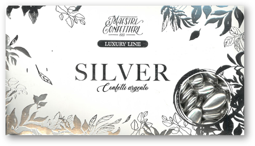 CONFETTI Al Cioccolato Silver (500GR*6PC)