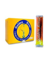 GOLDEN RIVER Charcoal Yellow Large (40mm*12PC)