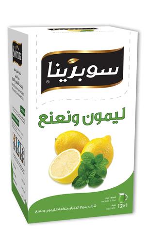 SOBRINA Juice Powder Lemon & Mint (12 x 1L*12PC)
