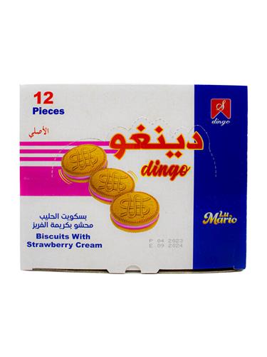 DINGO Cookies With Strawberry Cream (12st*12PC)