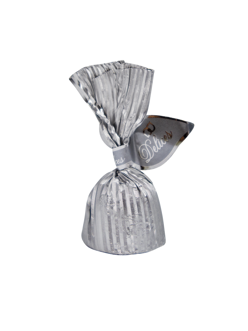 1033 Chocolate Ball Hazelnut Plisse Silver (2KG)